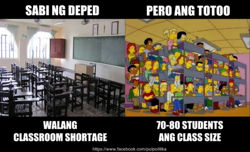 DEPED No classroom shortage